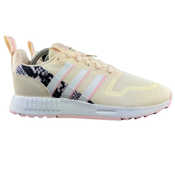 Adidas Women's Multix Snakeskin Ecru Tint Pink White Shoes HR1216 Sizes 7 - 10.5 - Picture 1 of 9